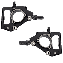 Front, Driver and Passenger Side Steering Knuckle, 4WD, Without Backing Plate, Without Bearing
