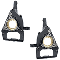 Front, Driver and Passenger Side Steering Knuckle, 4WD, Without Pulse Vacuum Locking Hubs, Without Backing Plate, Without Bearing