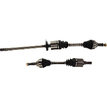 Front, Driver and Passenger Side Axle Assemblies, Front Wheel Drive, For Models with Automatic CVT