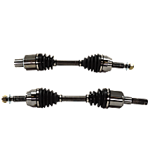 Front, Driver and Passenger Side Axle Assembly, Four Wheel Drive, New, 4WD, 4.6L 8Cyl