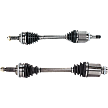 Front, Driver and Passenger Side Axle Assembly, Hybrid Model, New, 2.5L 4Cyl Automatic CVT, Transaxle