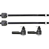 Front, Driver and Passenger Side, Inner and Outer Tie Rod Ends