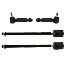 Front, Driver and Passenger Side, Inner and Outer Tie Rod Ends