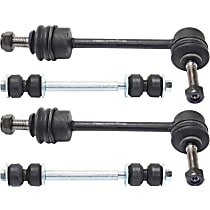 Front and Rear, Driver and Passenger Side Sway Bar Link, Link With Sockets