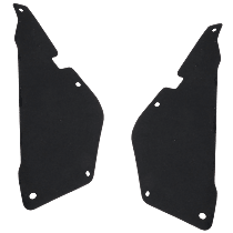Front, Driver and Passenger Side, Outer Engine Splash Shields