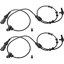 Front, Driver and Passenger Side ABS Speed Sensor Set of 2
