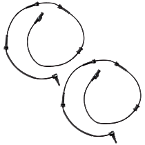 Front, Driver and Passenger Side ABS Speed Sensor, Includes Wheel Speed Sensor Wiring Harness