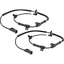 Front, Driver and Passenger Side ABS Speed Sensors, With Monobeam Suspension