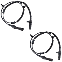 Front, Driver and Passenger Side ABS Speed Sensor Set of 2