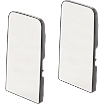 Mirror Glass Driver and Passenger Side, Upper, Heated, No Blind Spot Feature, No Turn Signal Light
