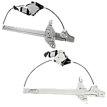 Rear, Driver and Passenger Side Window Regulators, Power