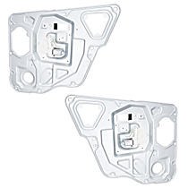 Rear, Driver and Passenger Side Window Regulators, Power, With Motor