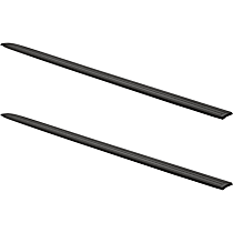 Textured Bed Rail Caps, Black, Plastic