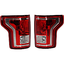 Driver and Passenger Side Tail Lights, With bulb(s), Halogen, For Models Without LED Lights, Performance
