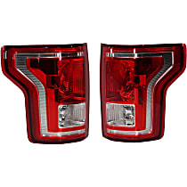 Driver and Passenger Side Tail Lights, With bulb(s), Halogen, For Models Without LED Lights, Performance, CAPA CERTIFIED