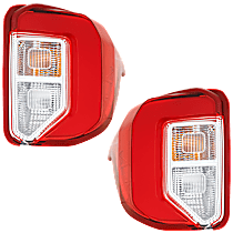 Driver and Passenger Side LED Tail Light, With bulb(s), OE Replacement, CAPA Certified