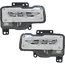 Front, Driver and Passenger Side Fog Lights, With bulb(s), Halogen