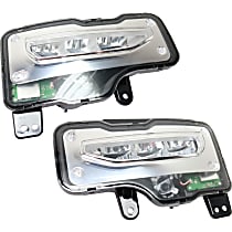 Front, Driver and Passenger Side Fog Lights, With bulb(s), LED