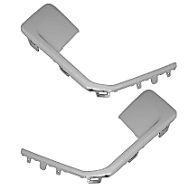 Front, Driver and Passenger Side Fog Light Trim, Chrome