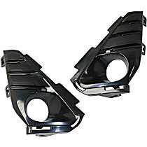 Front, Driver and Passenger Side Fog Light Trim, Primed