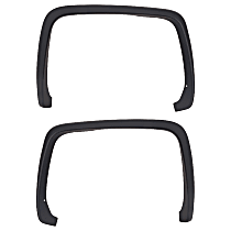 Rear, Driver and Passenger Side Fender Trims, Textured Black
