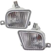 Front, Driver and Passenger Side Turn Signal Light, With bulb(s)