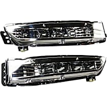 Front, Driver and Passenger Side LED Fog Light, With bulb(s), OE Replacement