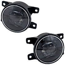 Front, Driver and Passenger Side Halogen Fog Light, With bulb(s)