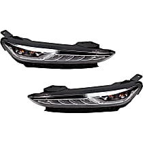 Driver and Passenger Side Driving Lights, With bulb(s), Halogen, CAPA CERTIFIED