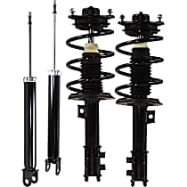 Front and Rear, Driver and Passenger Side Shock and Fully Loaded Strut, 2011 Models with Build Date Before 07/22/2010, without Factory Pro Kit
