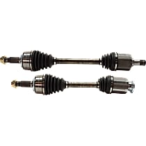 Front, Driver and Passenger Side Axle Assembly, Naturally Aspirated, GAS, Front Wheel Drive, Automatic Transmisison, OE# 44305SWA900, 44305SWA901, 44305SXSA11, New