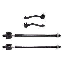 Front, Driver and Passenger Side, Inner and Outer Tie Rod Ends