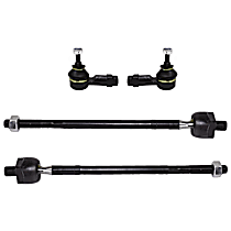 Front, Driver and Passenger Side, Inner and Outer Tie Rod Ends