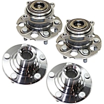 Rear, Driver and Passenger Side Wheel Hubs, Front Wheel Drive