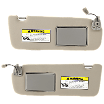 Sun Visor, Gray, Set of 2
