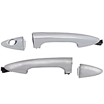 Front, Driver and Passenger Side Chrome Exterior Door Handle