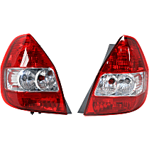 Driver and Passenger Side Halogen Tail Light, With bulb(s), OE Replacement