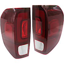 Driver and Passenger Side Halogen Tail Light, With bulb(s), OE Replacement