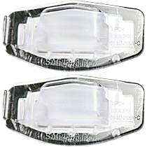 Rear, Driver and Passenger Side License Plate Lights