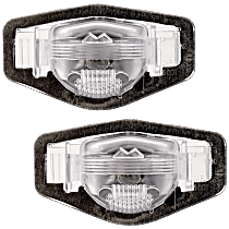 Rear, Driver and Passenger Side License Plate Lights, CAPA CERTIFIED