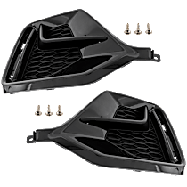 Rear, Driver and Passenger Side Bumper Trim, Textured Black