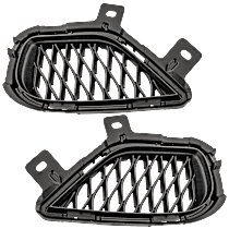Front, Driver and Passenger Side Bumper Trim, Textured Black