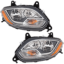 Driver and Passenger Side Halogen Headlight, With bulb(s), OE Replacement