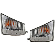 Front, Driver and Passenger Side Turn Signal Light, With bulb(s)