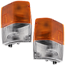 Front, Driver and Passenger Side Turn Signal Lights, with Bulb(s), Halogen