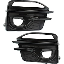 Front, Driver and Passenger Side Fog Light Trims, Chrome