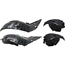 Front, Driver and Passenger Side, Front and Rear Section, Fender Liner
