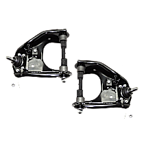 Front, Driver and Passenger Side, Upper Control Arms, With Ball Joints