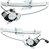 Rear, Driver and Passenger Side Window Regulators, Power