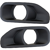 Front, Driver and Passenger Side Fog Light Trim, Primed